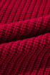 'Zenithra' Knit Off Shoulder Red Sweater - Celes Fashion